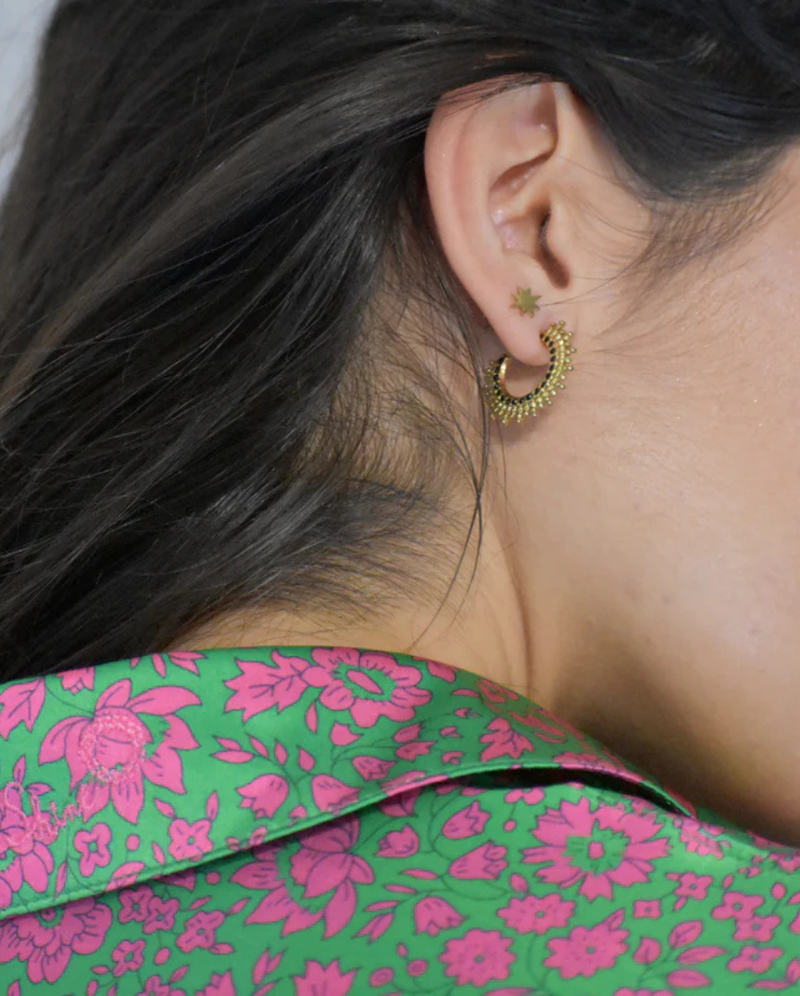 Boucles d'oreilles Soleil Doré