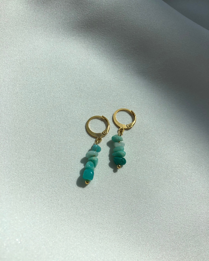 Boucles d'oreilles Riviera Amazonite