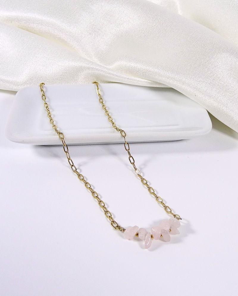 Collier Island Quartz Rose