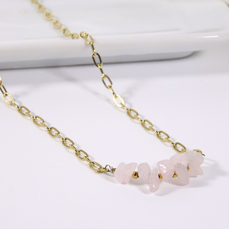 Collier Island Quartz Rose