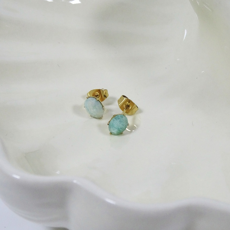 Boucles d'oreilles Amazonite