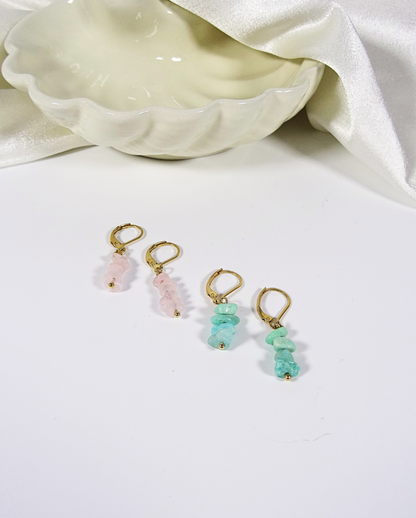 Boucles d'oreilles Riviera Amazonite