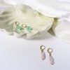 Miniature Boucles d'oreilles Riviera Quartz Rose