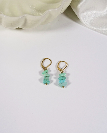 Boucles d'oreilles Riviera Amazonite