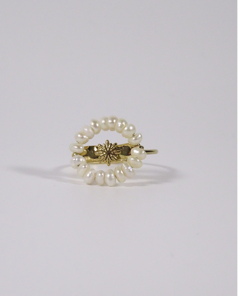 Bague Fleur de perles