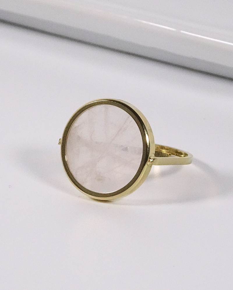 Bague Déesse Quartz Rose