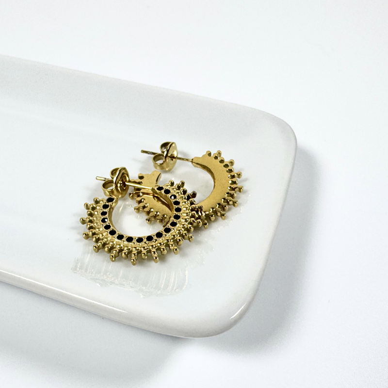 Boucles d'oreilles Soleil Doré